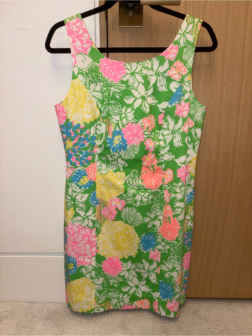 NWT- Lilly Pulitzer Cathy Shift Hibiscus Stroll Tropical Print Dress - Size 6